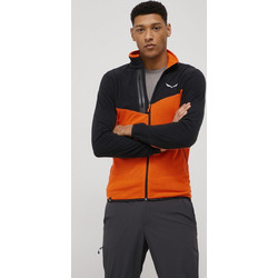 Salewa Paganella Polarlite Ανδρική Ζακέτα Fleece με Φερμουάρ Πορτοκαλί 27924-4171
