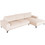 HomeMarkt Noa Γωνιακός Καναπές Δεξιά Γωνία Εκρού 288x157x80cm HM3278.01R