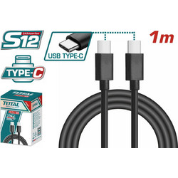 Total USB-C to USB-C 1m Black TIUCC02