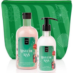 Lavish Care Mistletoe Kiss Christmas Bath & Shower Gel 500ml + Glitter Body Lotion 300ml