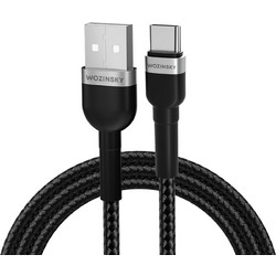 Wozinsky WNBAC1 Braided USB-A to USB-C 1m Black 5907769308710