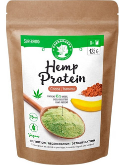 Cannadorra Hemp Cocoa Banana Φυτική Πρωτεΐνη Χωρίς Λακτόζη 125gr