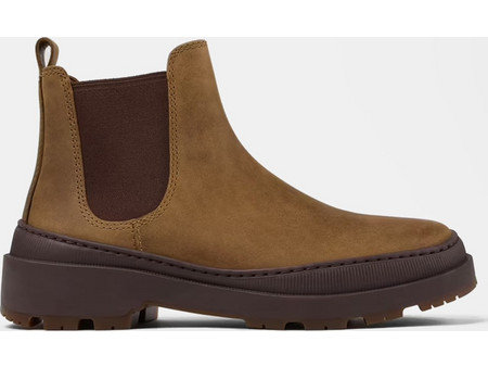 Camper Brutus Γυναικεία Μποτάκια Chelsea Suede Ταμπά με Χοντρό Χαμηλό Τακούνι K400646-014