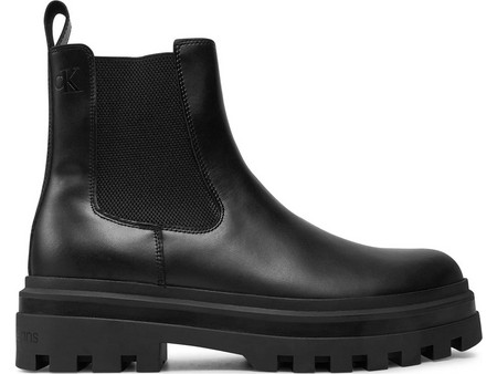 Calvin Klein Ανδρικά Μποτάκια Δερμάτινα Μαύρα YM0YM01069-0GJ
