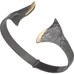 Silverline Γυναικείο Βραχιόλι Βέργα από Ασήμι 925 Επιχρυσωμένο 0230427301