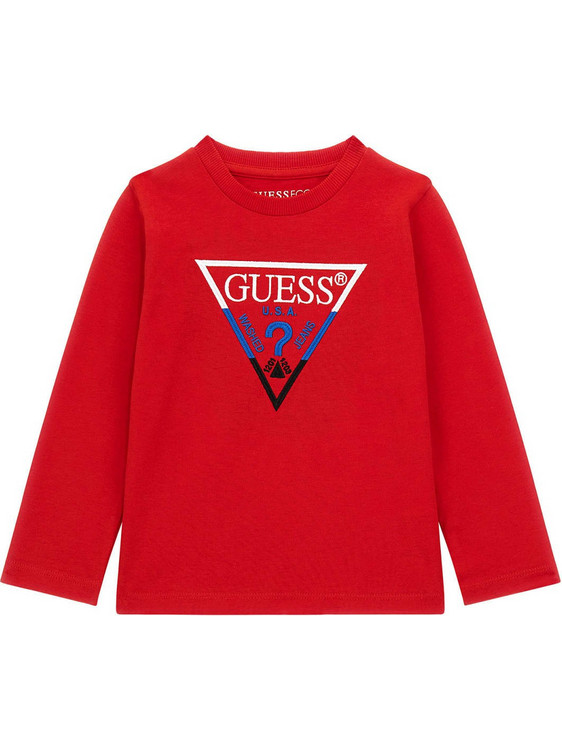 Guess Παιδικό T-Shirt Μακρυμάνικο Κόκκινο L4YI07K8HM4-G5K5