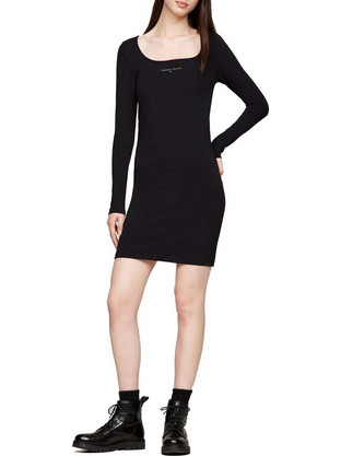 Tommy Jeans Mini Καθημερινό Φόρεμα Μαύρο DW0DW18722-BDS