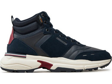 Tommy Hilfiger Cordura Ανδρικά Μποτάκια Suede Navy Μπλε FM0FM05222-DW5