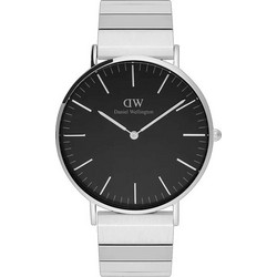 Daniel Wellington Piano Link Ανδρικό Ρολόι με Ασημί Μεταλλικό Μπρασελέ DW00100774