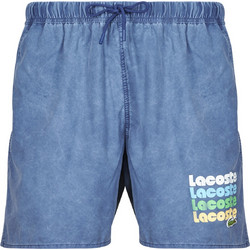 Lacoste Ανδρικό Μαγιό Σορτς με Σχέδια Μπλε MH9826-HBM