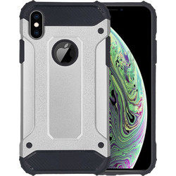 Sonique Heavy Armor Back Cover Silver (iPhone XS Max)