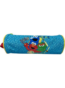 SunCe Sesame Street Κασετίνα Βαρελάκι Πετρόλ SEC-301
