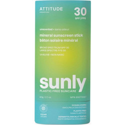 Attitude Sunly Mineral Αντηλιακό Stick Προσώπου SPF30 60gr
