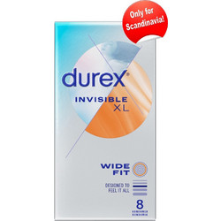 Durex Invisible XL Προφυλακτικά Λεπτά με Λιπαντικό 8τμχ