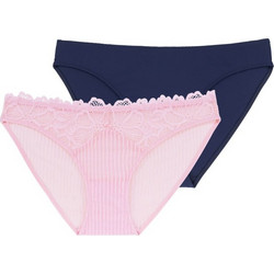 Dorina Karly Γυναικεία Slip με Δαντέλα 2Pack D001826LA088-2X0256