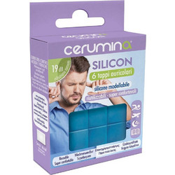 Cerumina Silicon Ωτοασπίδες Σιλικόνης 6τμχ Μπλε