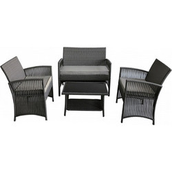 Homeplus Serifos Σετ Σαλόνι Κήπου Rattan 4τμχ Γκρι 01.02.1005