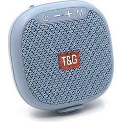 T&G TG-444 Αδιάβροχο Ηχείο Bluetooth 5W με Ραδιόφωνο Γαλάζιο