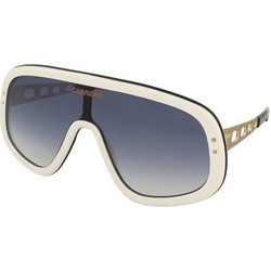 Carrera FLAGLAB 17 B4E/08 Ανδρικά Γυαλιά Ηλίου Μάσκα Κοκάλινα Λευκά με Μαύρο Φακό