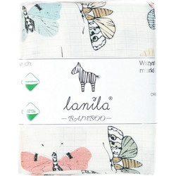 Lanila Wings Πάνα Αγκαλιάς από Μουσελίνα Λευκή 75x75cm