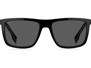 Hugo Boss HG1699S 807M9 Ανδρικά Γυαλιά Ηλίου Τετράγωνα Κοκάλινα Μαύρα με Μαύρο Φακό