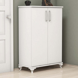 Hanah Home Παπουτσοθήκη Μοριοσανίδας Asta Λευκή M72xΠ32.5xY100cm 566BMS2106