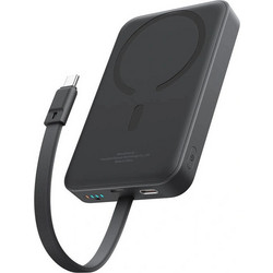 Baseus Mini Magnetic Bayern Edition Wireless Magsafe Power Bank 10000mAh 30W με Θύρα USB-C Power Delivery Black