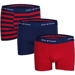 John Frank Ανδρικά Μποξεράκια Σετ 3Pack Κόκκινα JF3B02