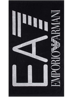 EA7 Πετσέτα Θαλάσσης Μαύρη 100x170cm 7X000102AF13300
