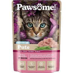 Pawsome Senior with Turkey in Sause 85gr