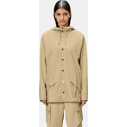 Rains Γυναικείο Μπουφάν Softshell Μακρύ Αδιάβροχο Μπεζ 12010-24
