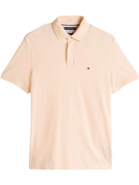 Tommy Hilfiger Ανδρική Μπλούζα Polo Κοντομάνικη Σομόν MW0MW17770-TMA