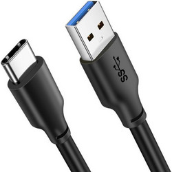 Cabletime USB-A to USB-C 15W 0.25m Black 5210131038192