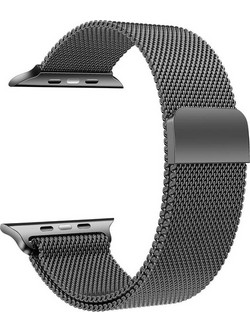 Ksix Metal Λουράκι Μεταλλικό Black (Apple Watch 38 / 40 / 41 / 42mm)
