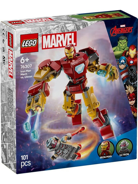 Lego Marvel Avengers Iron Man Mech vs. Ultron για 6+ Ετών 76307