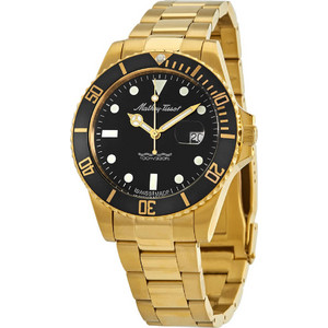 Mathey-Tissot Mathy Ανδρικό Ρολόι με Χρυσό Μεταλλικό Μπρασελέ H9010PN