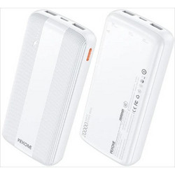 Wekome WP-87 Power Bank 20000mAh με 2 Θύρες USB-A & Θύρα USB-C White