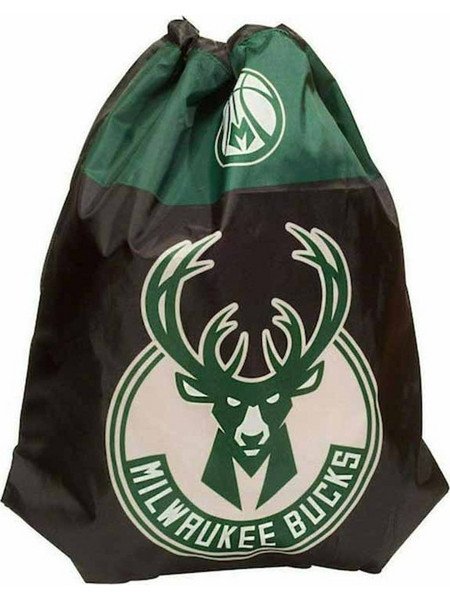 Gim Milwaukee Bucks Παιδική Τσάντα Πλάτης Γυμναστηρίου Πράσινη 338-52261