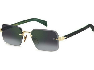 David Beckham DB7109/S PEFNU Ανδρικά Γυαλιά Ηλίου Τετράγωνα Κοκάλινα Μαύρα με Μαύρο Φακό