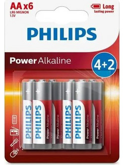Philips Power Alkaline AA 6τμχ