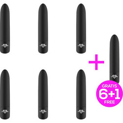 LateToBed Shoty Powerful Δονητής Bullet 10cm Μαύρος 7τμχ