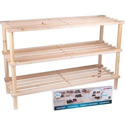 Alpina Παπουτσοθήκη Ξύλινη Φυσικό Χρώμα M74xΠ26xY48.5cm 30034417