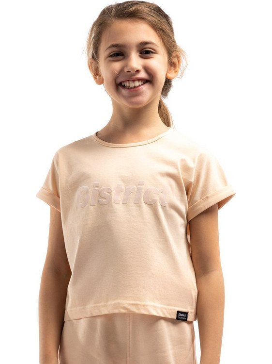 District75 Παιδικό T-Shirt Κοντομάνικο Ροζ 124KGCR-096-0P5