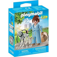 Playmobil My Life Μοντέρα Κοπέλα με Σκυλί Δαλματίας για 4-10 Ετών 71736