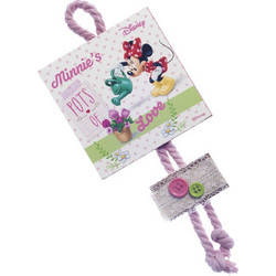 Parisis Μπομπονιέρα Βάπτισης Καδράκι Minnie Mouse Λουλούδια από Ξύλο