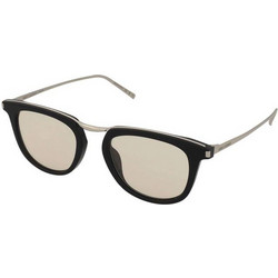 Saint Laurent SL753 003 Ανδρικά Γυαλιά Ηλίου Τετράγωνα Μαύρο Χρυσό με Καφέ Φακό