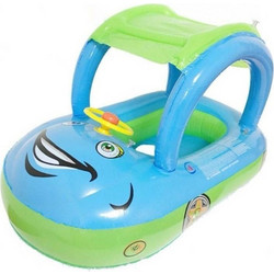 Βρεφικό Σωσίβιο Swimtrainer 81cm με Σκίαστρο Γαλάζιο 05008LSD00CL