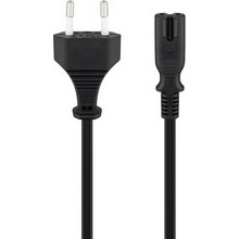 Goobay 95038 Καλώδιο Τροφοδοσίας Euro to IEC C7 3m