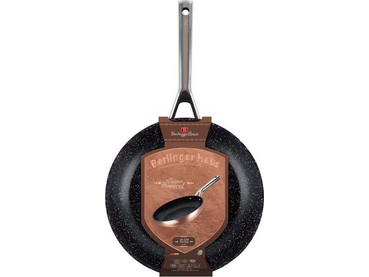 Berlinger Haus Hammered Copper Collection Τηγάνι Αλουμινίου Αντικολλητικό Μαρμάρινη Επίστρωση 24cm BH-8001