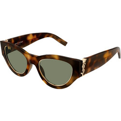 Saint Laurent SLM94 001 Γυναικεία Γυαλιά Ηλίου Cat Eye Κοκάλινα Ταρταρούγα με Μαύρο Φακό